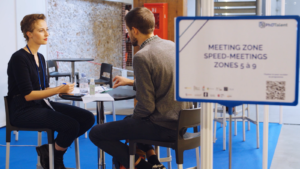 Image d'un speed-meeting lors du PhDTalent Career Fair