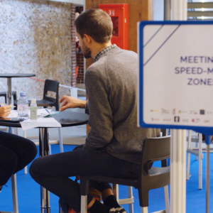 Image d'un speed-meeting lors du PhDTalent Career Fair